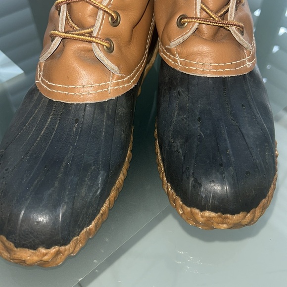 Sorel Waterproof Ladies Hiking Duck Boots sz 8 EUC Black Brown Lace Up Fur Lined - Picture 11 of 17